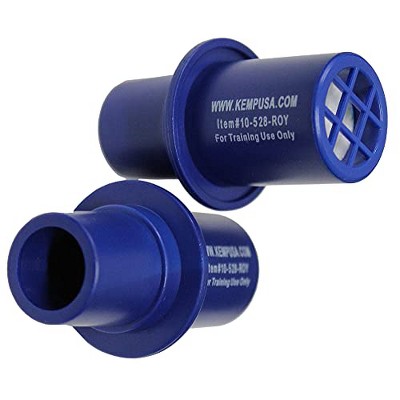 Kemp USA CPR Training Valves  Royal Blue (Pack of 10)