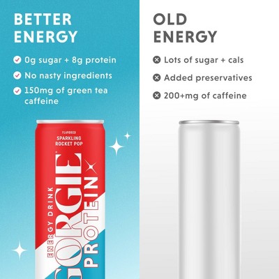 Gorgie Rocket Berry Pop Protein Energy Drink - 12 fl oz
