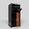 Outdoor Parcel Drop Box ,Courier Locker with Combination Lock,Floor Standing Parcel Locker - 3 of 4