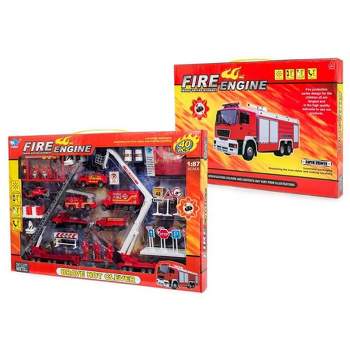 JP3107 Big-Daddy Fire Rescue 40+ Toy Play Set To Create a Perfect Emergency Scene