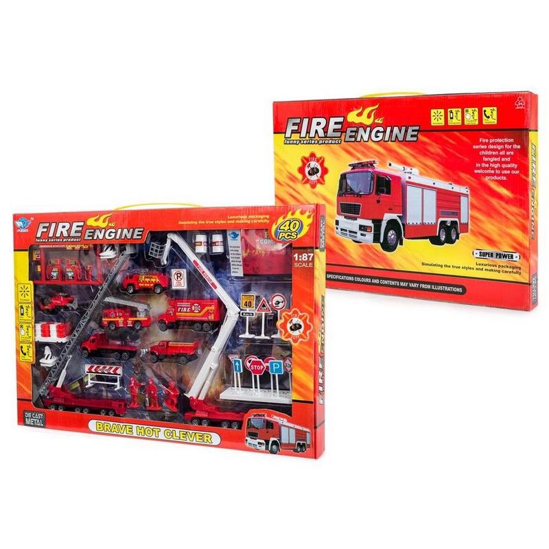 JP3107 Big-Daddy Fire Rescue 40+ Toy Play Set To Create a Perfect Emergency Scene, 1 of 7
