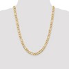 Black Bow Jewelry Men's 7.5mm, 14k Yellow Gold, Flat Figaro Chain Necklace - 2 of 4