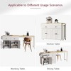 PAGED Kitchen Island with Extendable Table, Kitchen Storage Cart with Spice Rack and 2 Drawers for Kitchen - 3 of 4