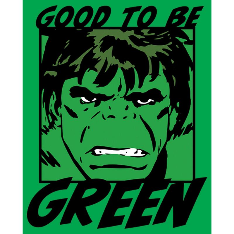 Juniors Womens Marvel St. Patrick's Day Hulk Good to be Green T-Shirt, 2 of 5