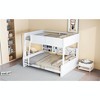 TIRAMISUBEST Twin XL over Queen Bunk Bed with Storage Cabinets and USB Ports - 4 of 4