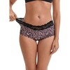 INSPIRE CHIC Women's Ice Silk Lace Trim Mid-Waisted Hip-Lifting Full Coverage No Trace Breathable Panties - 4 of 4