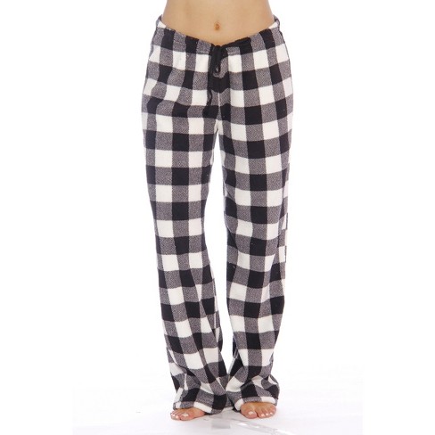 Just Love Women's Plush Pajama Pants - Soft And Cozy Sleepwear Fleece Lounge  Pjs - Buffalo Check 6286-m : Target