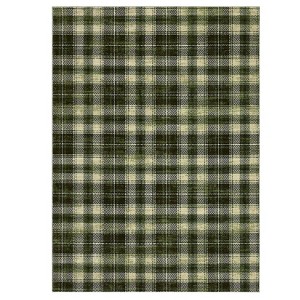 Washable Rug Modern Plaid Rug Non Slip Non Shedding Rug Low Pile Rugs Foldable Indoor Carpet for Living Room Bedroom Study Room Guest Room Playroom - 1 of 4