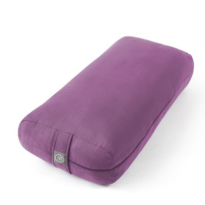 Yoga Bolster Pillow Meditation Pillow W/washable Cover & Carry Handle ...