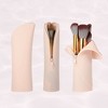 Unique Bargains Portable Stand-Up Silicone Travel Makeup Brush Bag 1 Pc - 2 of 4