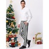 INSPIRE CHIC Men's Classic Fit Flat Front Business Work Prom Striped Pants - 4 of 4