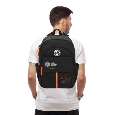 Dragon Ball Z Goku Symbols Black 17.5” Adult Commuter Backpack — фото 6