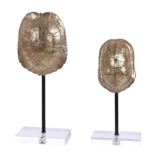 Eris Turtle Shells - Set of 2 - RDC1206A - Gold - Safavieh - 1 of 2