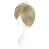 Unique Bargains Women's Halloween Wigs 14" with Wig Cap 150 g Gold Tone - 2 of 4