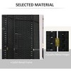 Gulches Room Divider, 6 Panel Folding Privacy Screen, 5.6' Tall Freestanding Wall Partition for Home Office, Bedroom, Black - 4 of 4