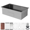 GustoWave Undermount Kitchen Sinks, 16 Gauge Stainless Steel Single Bowl Sinks for Workstation, RV, Prep Kitchen - 3 of 4