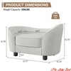 Pet Sofa Bed, Chenille Sofa with Washable Cushions, Suitable for Cats and Dogs - 3 of 4