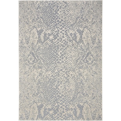 Nourison Lillian Animal Indoor Area Rug Ivory Grey Blue 5'3" x 7'3" - image 1 of 4