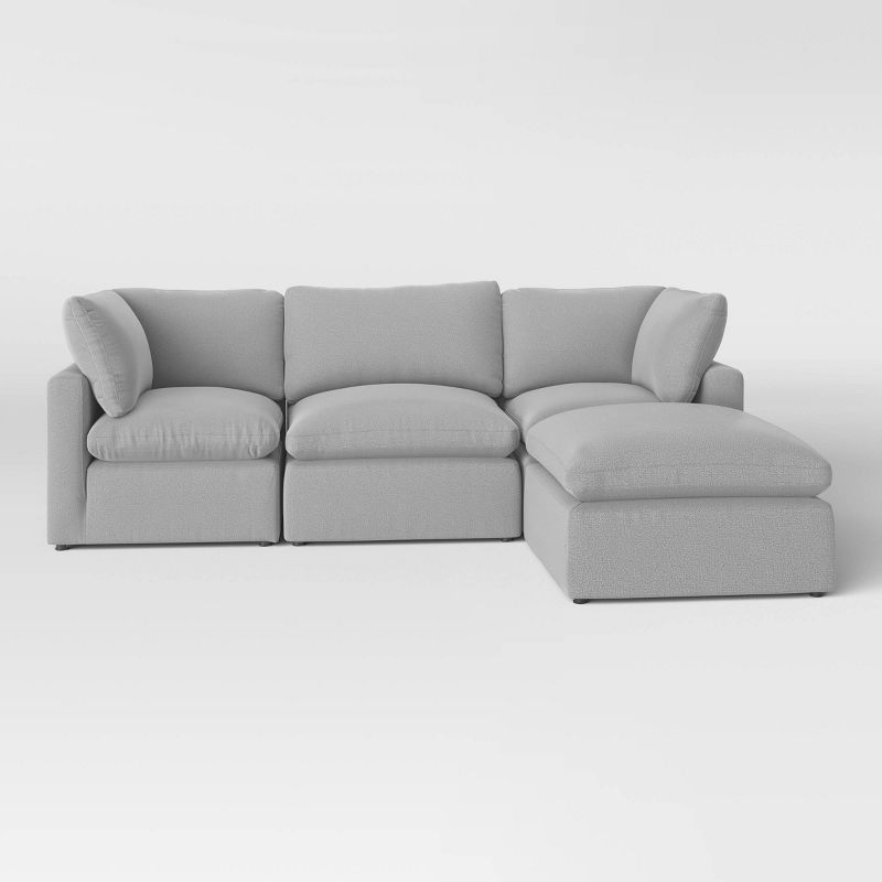 4pc Allandale Modular Sectional Sofa Set Gray - Threshold&#8482;, 1 of 10