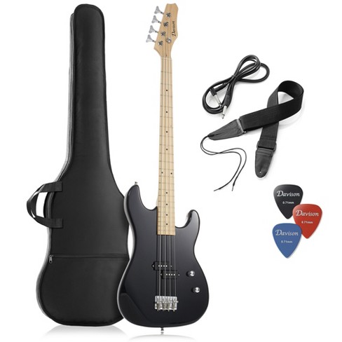 Davison Electric Bass With P-style Pickups - Bass Guitar Kit With Gig Bag Accessories : Target