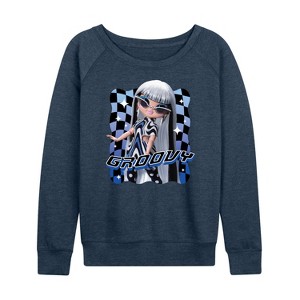 Women's - LOL Surprise! - Groovy Babe Lightweight French Terry Wide Neck Long Sleeve Graphic Shirt - 1 of 4