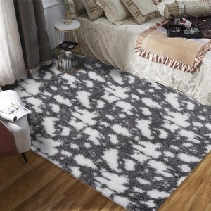 GustoWave Indoor Modern Abstract Rug for Hallways Living Room Patio Decor, Dark Grey - 1 of 4