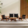 WestinTrends Avalon Outdoor 5-Piece Modular Sectional Patio Furniture Sofa Set - 2 of 4