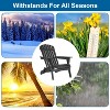 FDW Folding Adirondack Chair Outdoor Outdoor Lawn Chair with 250lbs Duty Rating Companion for Sunbathing Reading or Simply Enjoying Nature - image 3 of 4