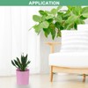 Unique Bargains Plastic Lightweight Modern Design Plant Pot Round 2 Pcs - 4 of 4