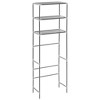 vidaXL 3-Tier Storage Rack over Toilet Silver 20.9 in.x11 in.x66.5 in. - 2 of 4