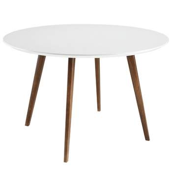 Platter Round Dining Table White - Modway