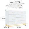 Dresser TV Stand, 8 Drawer Dresser for Bedroom, Chest of Drawers, with Metal Handles & Legs - 2 of 4