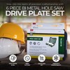 Master Mechanic 6 Piece Bi Metal Hole Saw Designed to Cut Hard and Softwood, Nail Embedded Wood, Stainless Steel, Pipe, Rubber, and Conduit - 2 of 4
