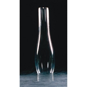 Clear Glass Lamp Chimney, Replacement Hurricane Globe Measures 2 5/8 Inch Diameter Base x 12 Inches High for Oil or Kerosene Lanterns - 1 of 1
