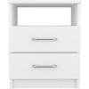 NicBex Nightstand with 2 Drawers,Modern Bedside Table with Unique Design,Side Table for Bedroom,Living Room - 2 of 4
