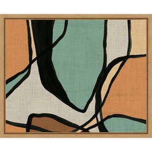 Amanti Art Abstract Stained Glass I by June Erica Vess Framed Canvas Wall Art - 1 of 4