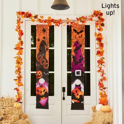 The Lakeside Collection Lighted Porch Banners - Halloween