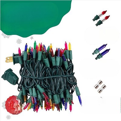 PREXTEX 20 Feet Christmas Lights- 100 Lights, Multicolored