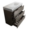 NicBex Bathroom Vanity with Sink Basin,Bathroom Sink Vanity with Storage Space,24/30/36 inch Bathroom Sink Cabinet without Drain,Walnut/Gray - 2 of 4