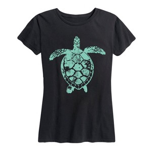 Women's - Instant Message - Sea Turtle Short Sleeve Graphic T-Shirt - 1 of 4