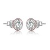 Guili Sterling Silver Plated Small Stud Earrings with Clear Cubic Zirconia – A Timeless Blend of Chic Simplicity, Elegance, and Everyday Sparkle - 3 of 3