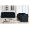 Set of 2 Luxury Chesterfield Velvet Sofa,77" 3-Seater Tufted Couch with Nailhead Trim for Living Room,Apartment-Baofuwish - 2 of 4