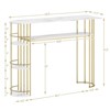 43" Console Table with Shelves, 5-Tier Farmhouse Narrow Entryway Table , Sofa Table, Console Tables for Entryway - 3 of 4