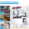 Commercial Grade Dual-Tank Slushy Machine – 15L×2 Capacity, 700W High-Capacity Frozen Drink Maker with Quick Freeze & Auto-Clean - 4 of 4