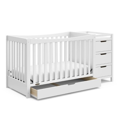Graco Remi 4-in-1 Convertible Crib and Changer - White