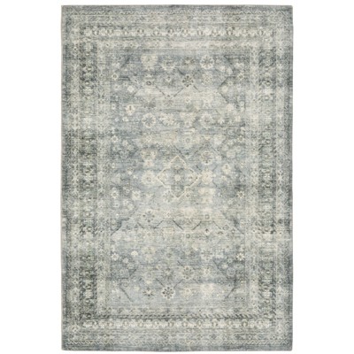 Oriental Weavers Savoy 28106 Blue/ Ivory Indoor Area Rug - 7'8" x 10'