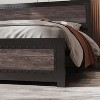 homfan Bed Frame, Industrial Design Platform Bed Frame with Headboard and Metal Slated Frame, No Spring Box Need, Easy Assembly - 4 of 4