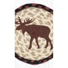 Earth Rugs Moose Round Jute Coaster Large 7" Rustic Home Accent - 3 of 3