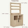 Jojoka Kitchen Pantry with Power Outlet,Bakers Rack With Storage Cabinet,Door and Storage Shelf - 3 of 4