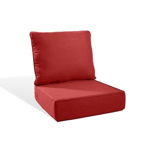 Buenhomino 24"x22" Outdoor Deep Seat Cushion Set, 6-inch Thicked Waterproof Patio Furniture Cushions with Removable Cover,8 Colors - 1 of 4